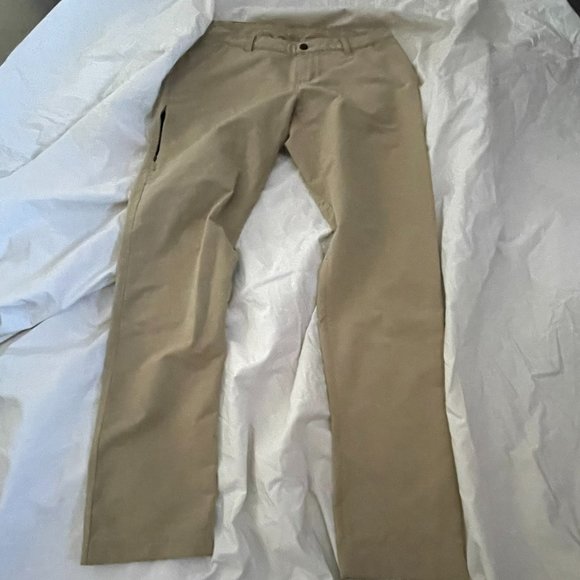 Men's Tan Pearl Izumi Commuter chinos 32W - Picture 1 of 11